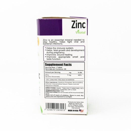 VITOTAL ZINC – Vitotal